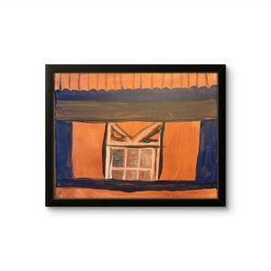 Villa Outsider Art Abstract Expressionist Original Painting 14x11 on canvas